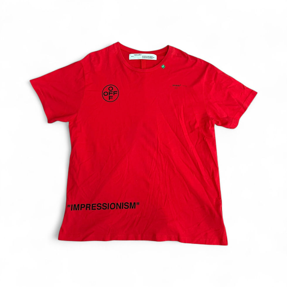 Thumbnail: Off-White T-Shirt Impressionism Arrow Back Logo 99 Red size S