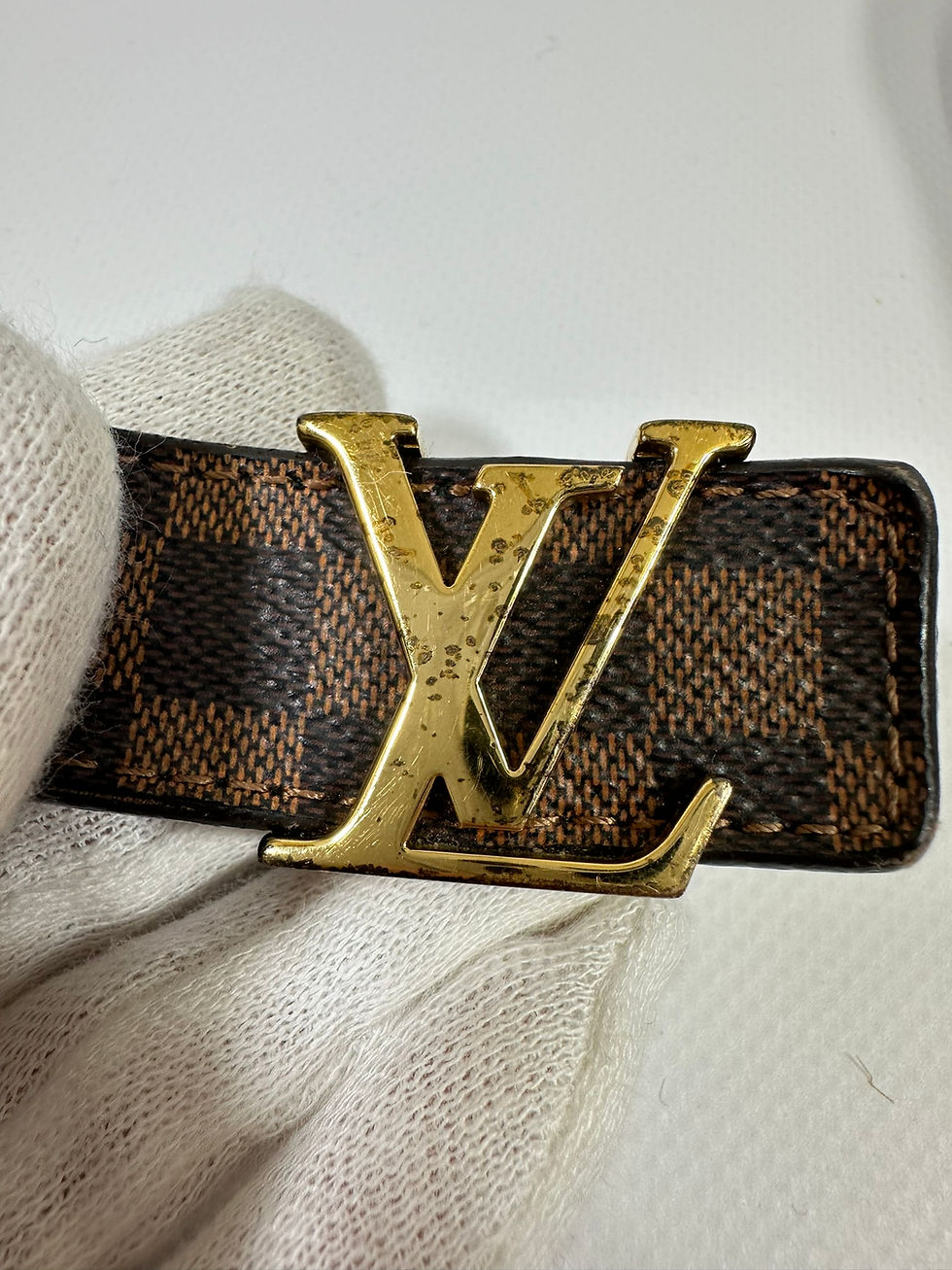Miniatura: Louis Vuitton Belt Brown Monogram Thin LV Buckle