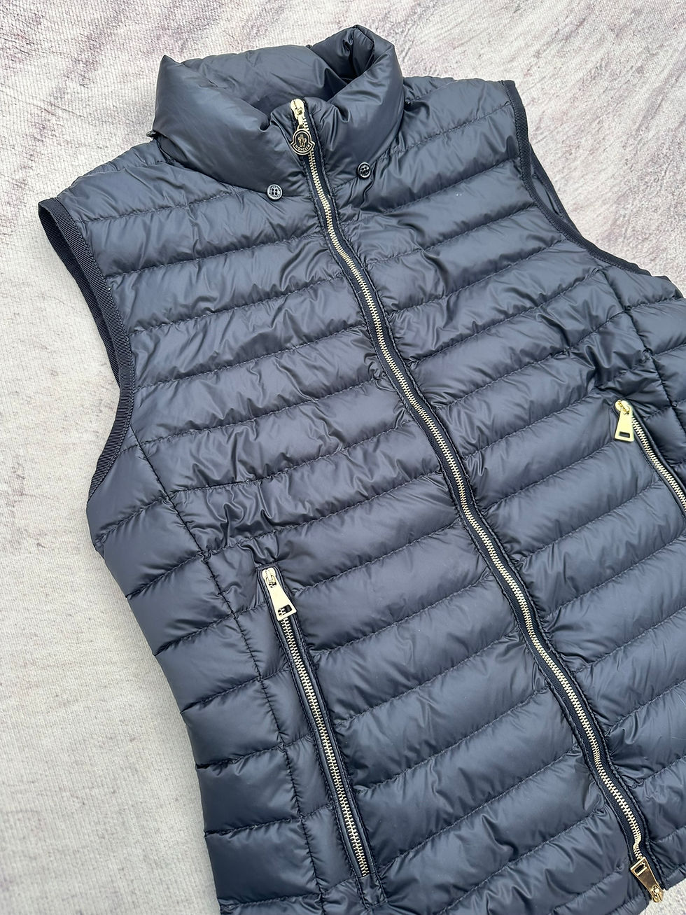 Thumbnail: Moncler Dorade Vest Plain Metal Zipper Logo Dark Navy size 1