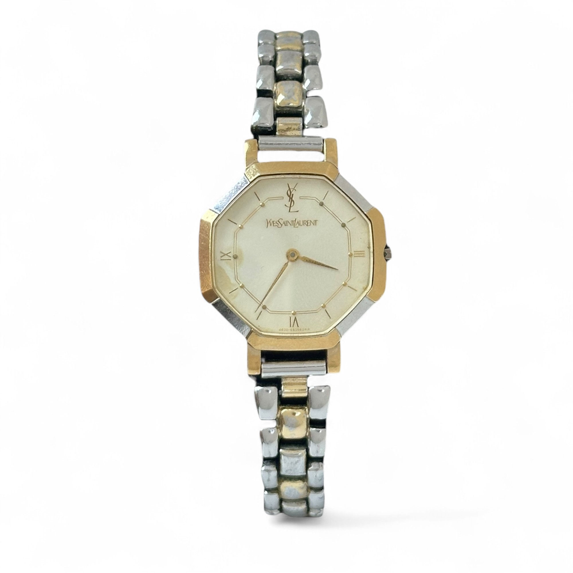 Saint Laurent Watch YSL Cassandra Gold and Silver 29mm
