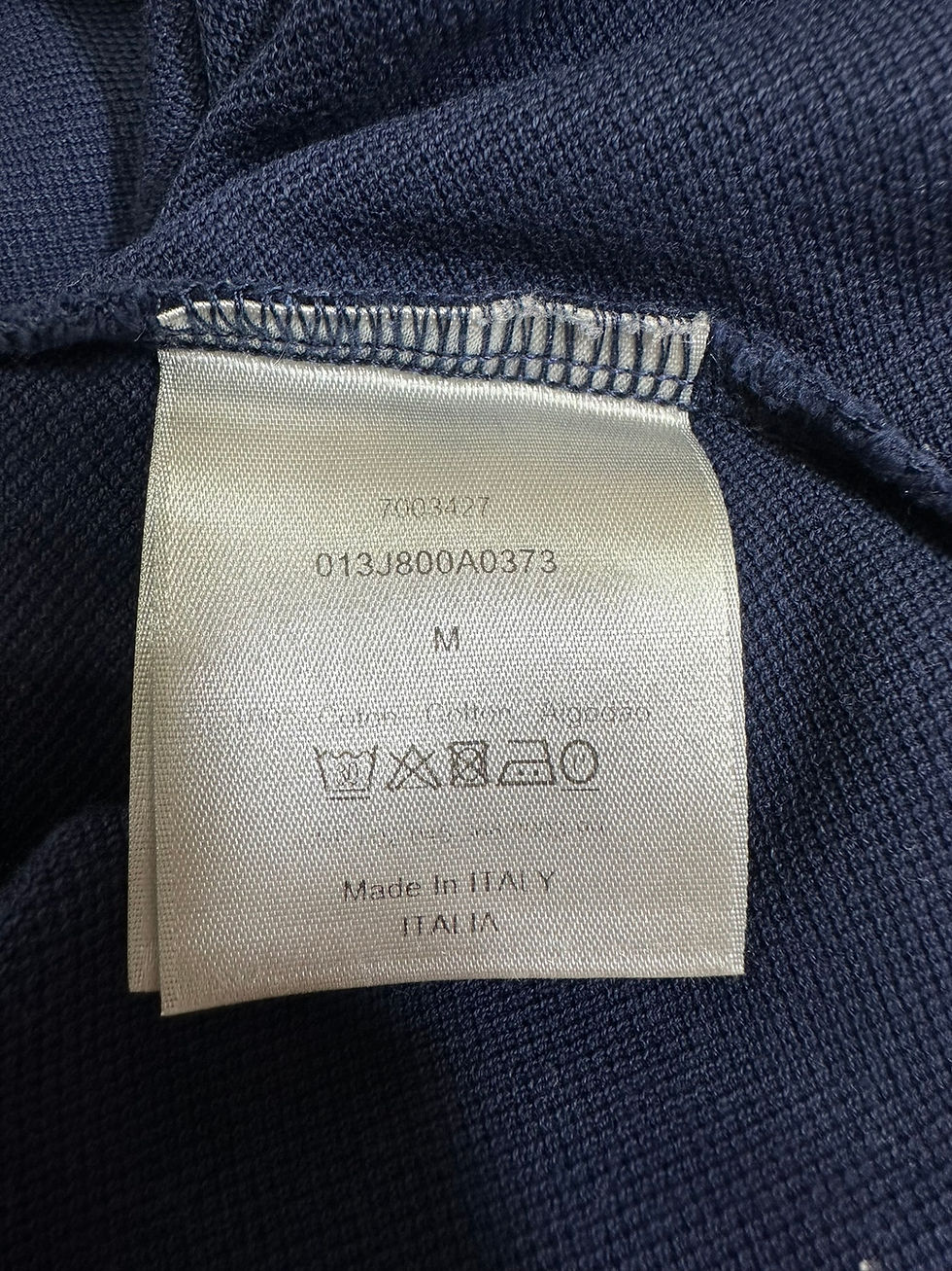Miniatura: Dior Polo T-Shirt CD Classic Logo Navy