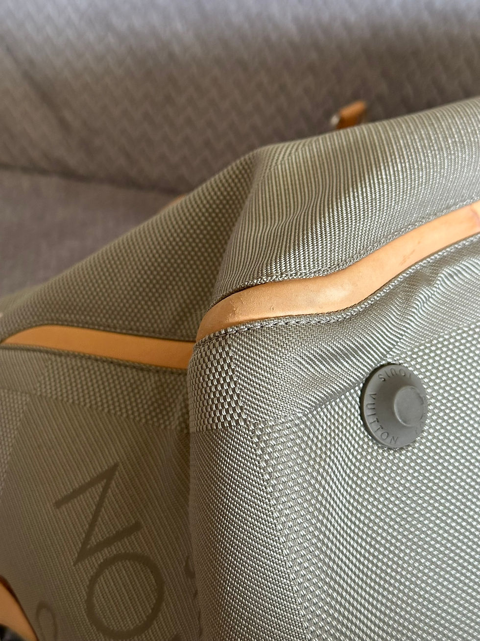 Miniatura: Louis Vuitton Travel Souverain Keepall Bag Gray Damier Canvas