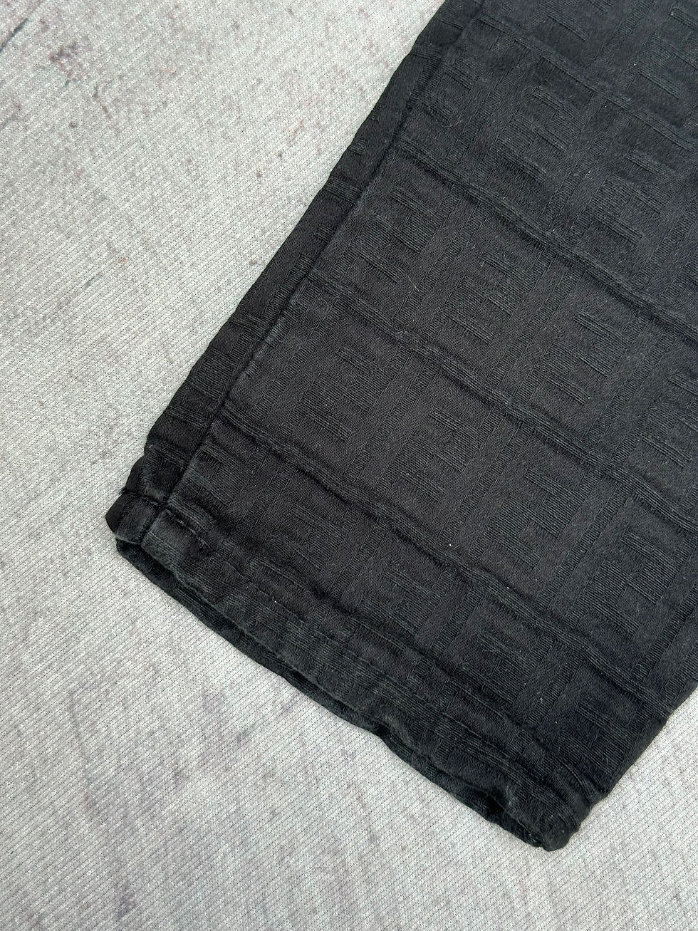 Thumbnail: Fendi Pants FF Monogram Zucca Vintage Black size 41IT