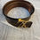 Thumbnail: Louis Vuitton Belt LV Initiales Brown Monogram Leather size 80