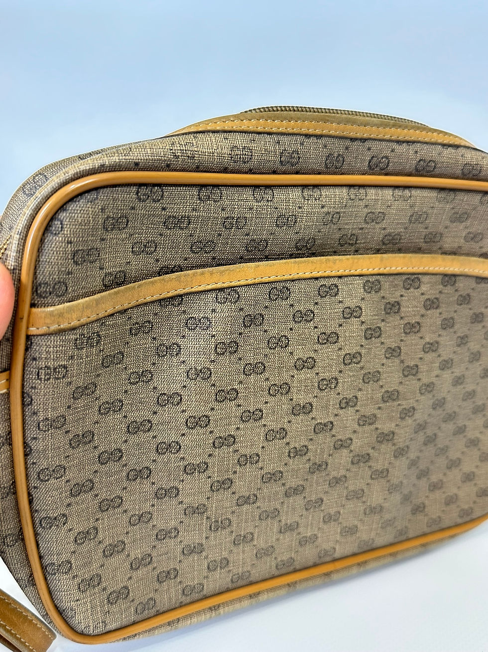 Miniatura: Gucci Clutch Bag Pouch Vintage GG Monogram Beige