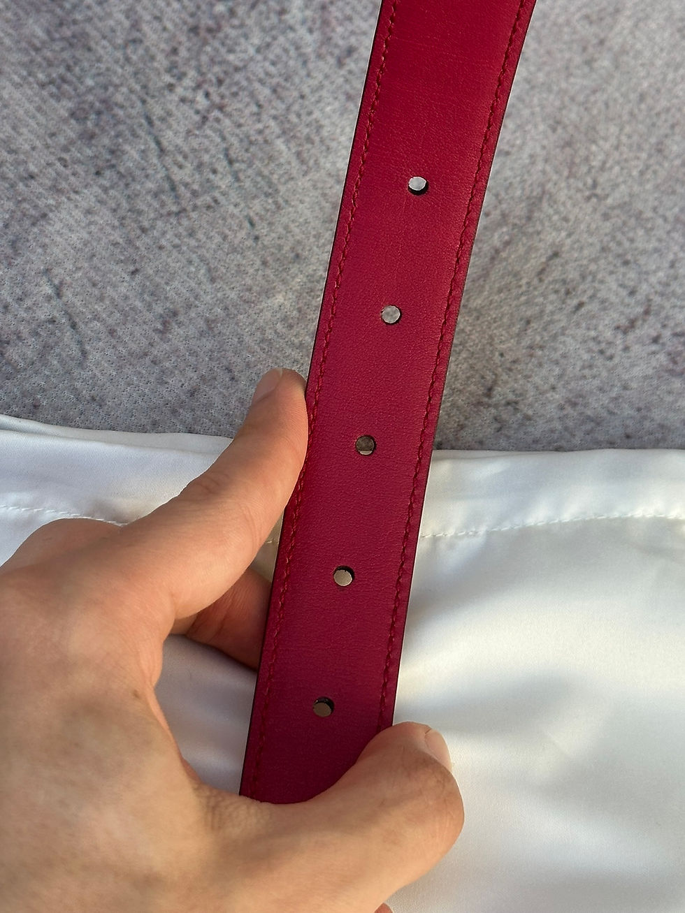 Thumbnail: Gucci Belt Pink Patent Leather Interlocking G Logo size 85/34