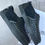 Miniatura: Christian Louboutin Fun Sailor Boat Slip On Sneakers Black Studs size 41EU