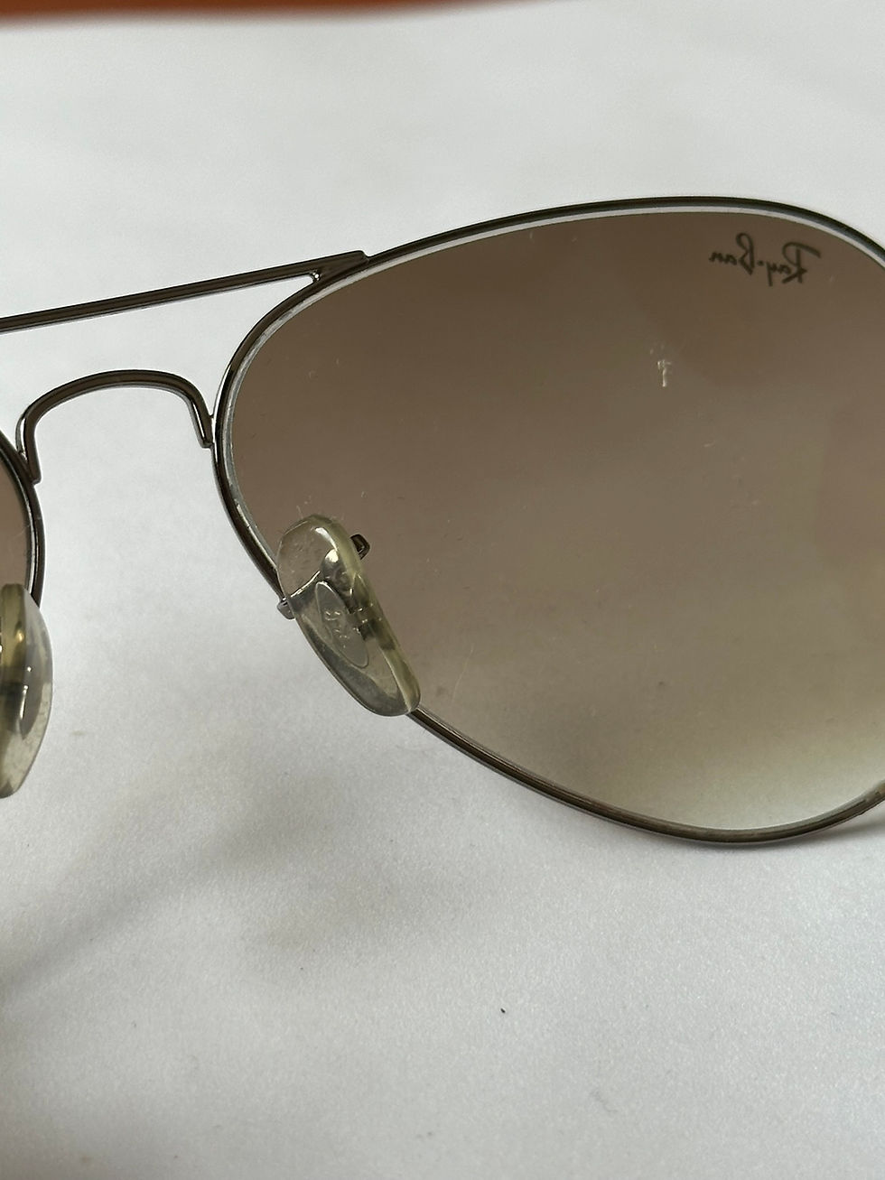 Thumbnail: Ray-Ban Aviator Sunglasses Brown Logo