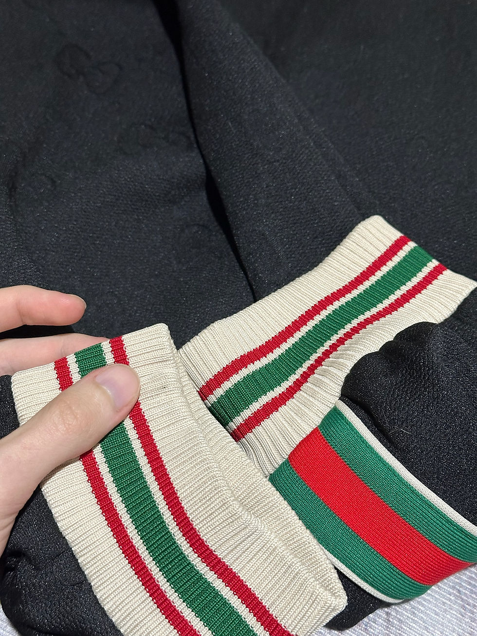 Miniatura: Gucci Sweatpants GG Monogram Black Web Stripes Logo size S