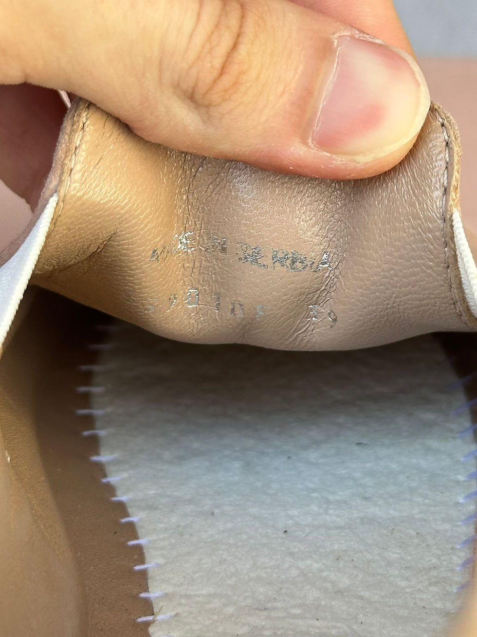 Miniatura: Miu Miu Slip Ons Suede Dusty Pink Logo Silver Toe Caps Shoes size 39IT