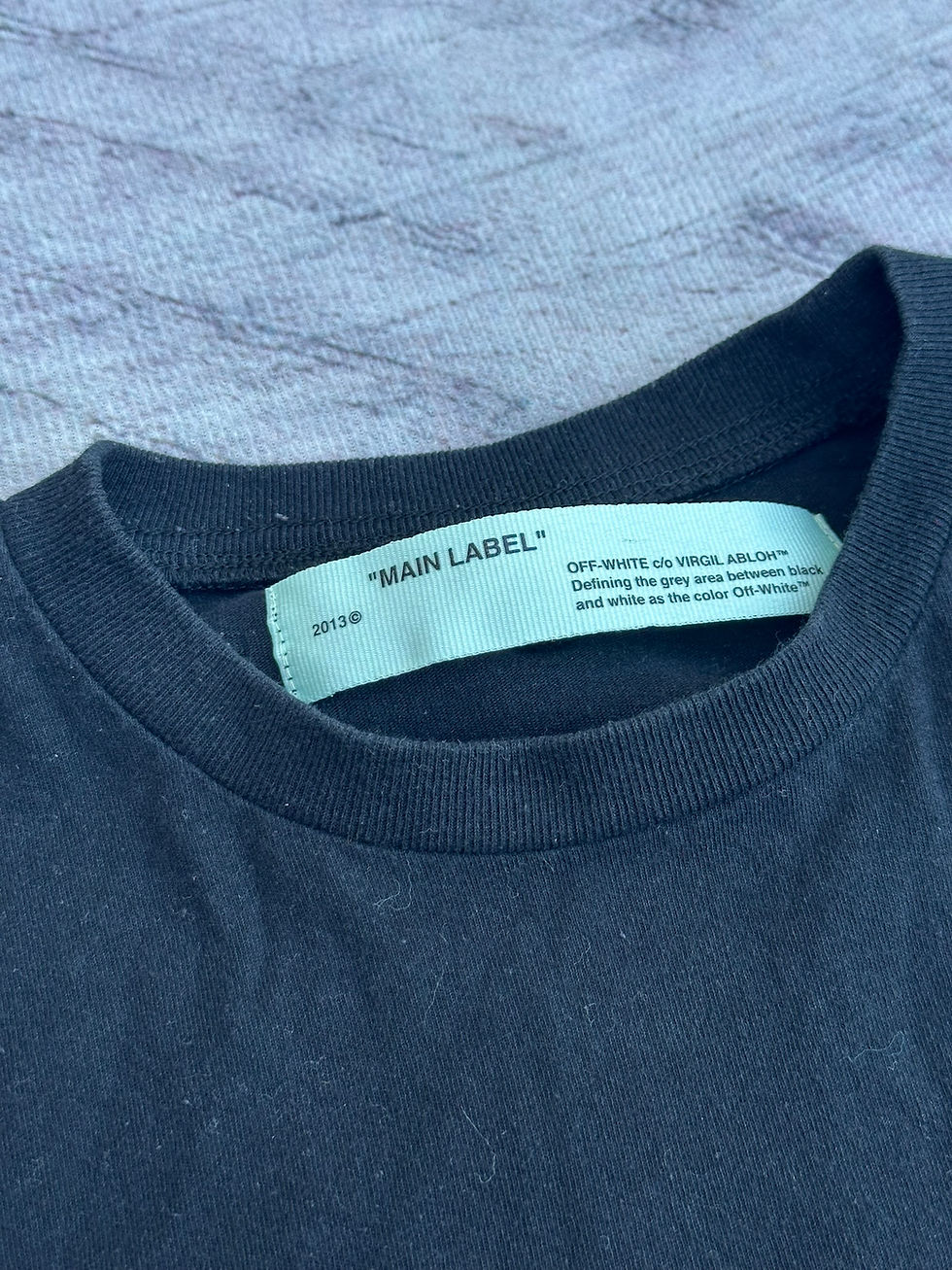 Miniatura: Off-White Long Sleeve T-Shirt 3D Diagonal Arrow Lines Back Logo Black size S