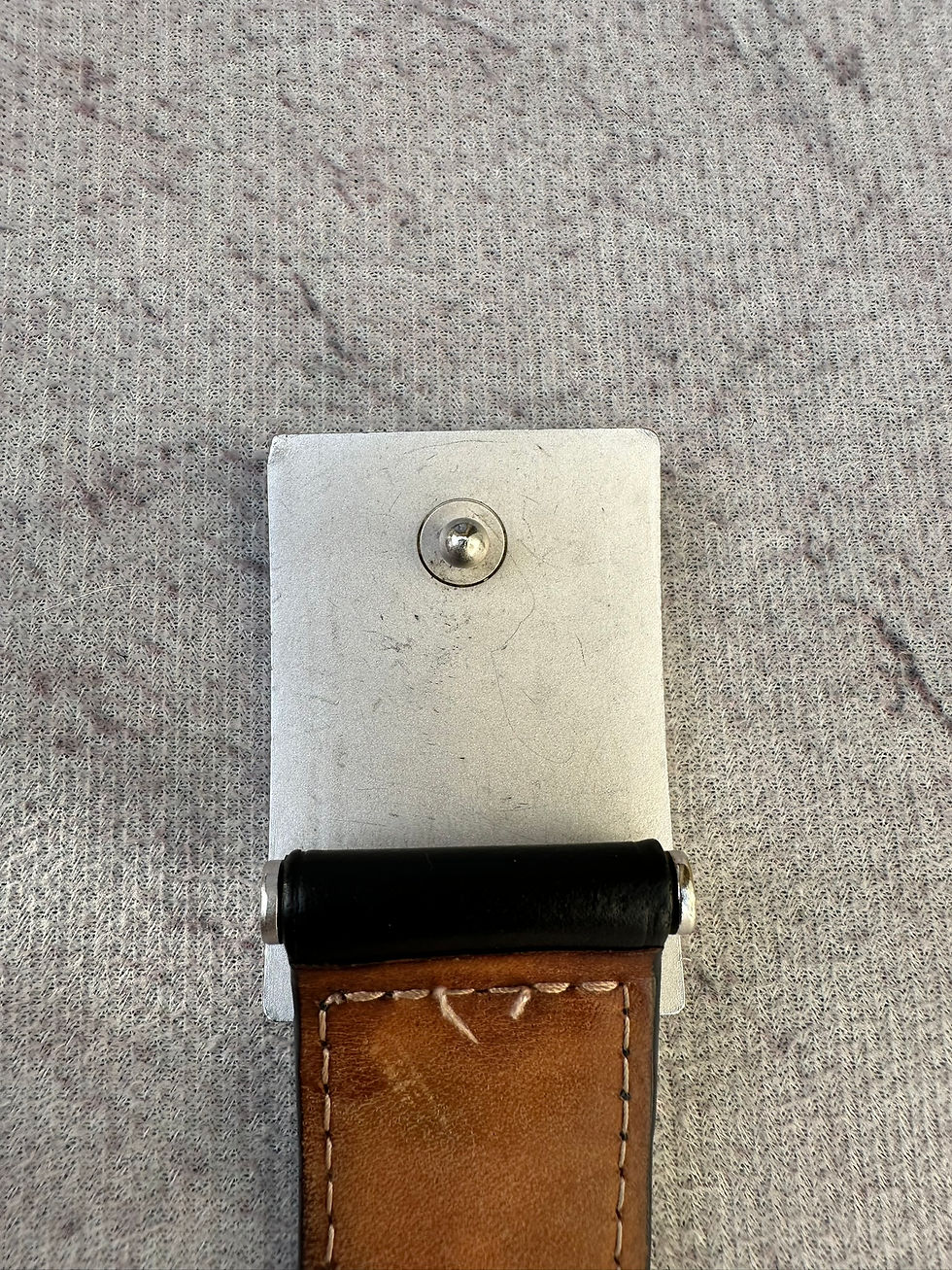 Miniatura: Louis Vuitton Belt Travelling Requisites Black Leather Logo size 80