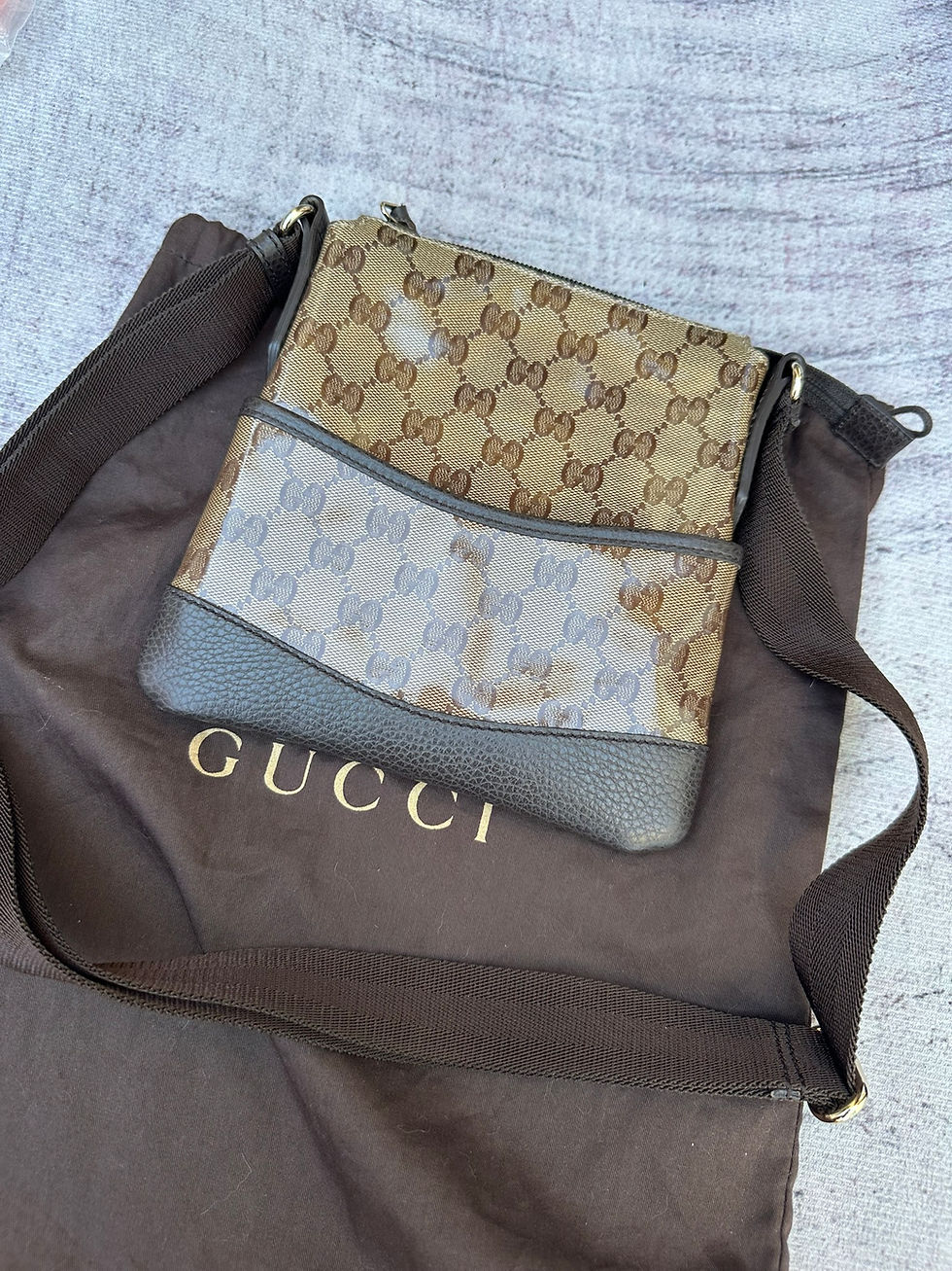 Thumbnail: Gucci Messenger Supreme GG Monogram Shiny Canvas