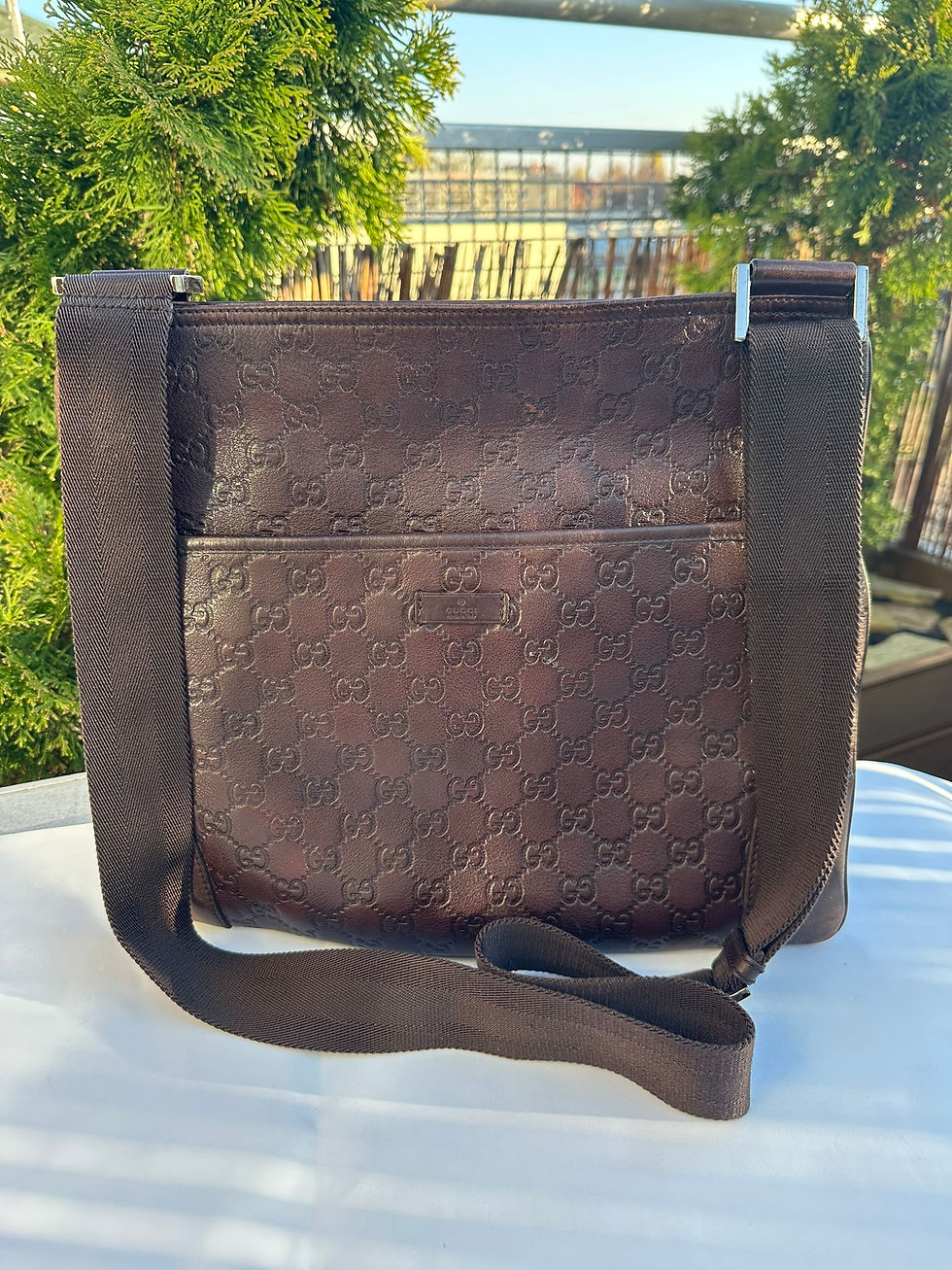 Gucci Messenger Bag Guccissima GG Monogram Brown