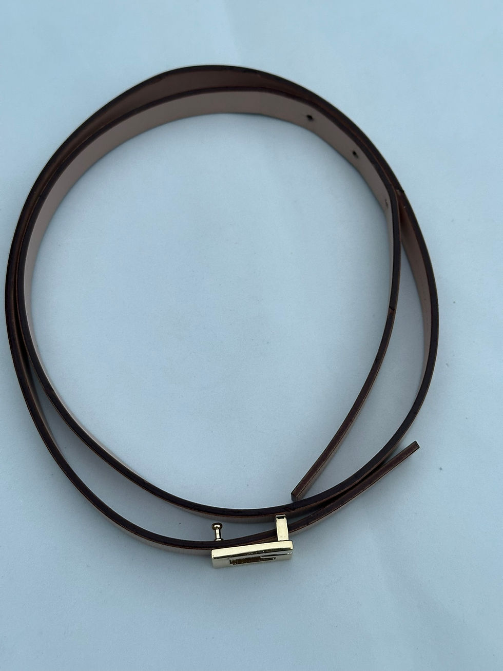 Miniatura: Gucci Belt Dusty Pink Thin Leather G Logo size 85