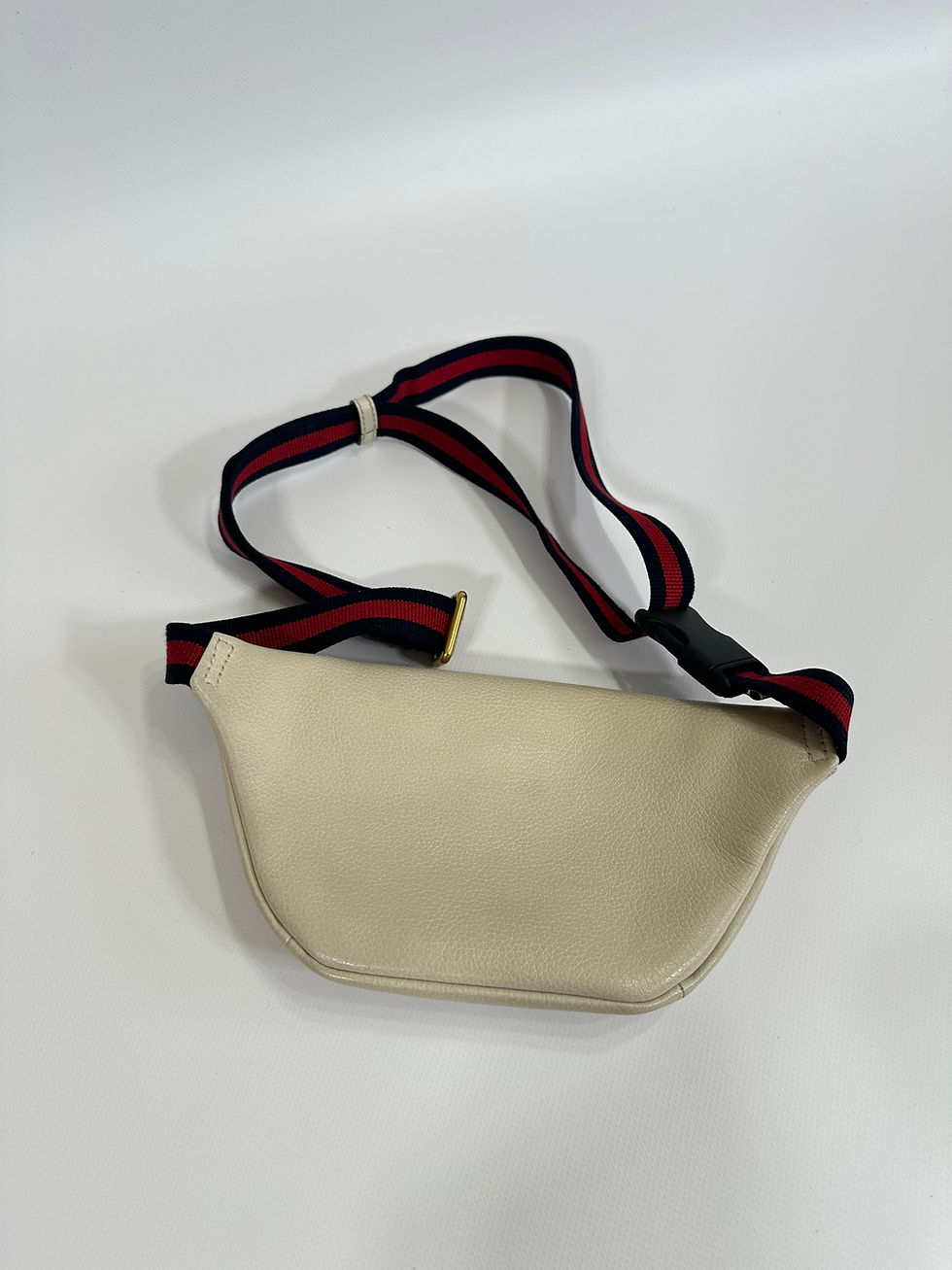 Thumbnail: Gucci Beltbag Belt Logo Ivory Leather Web