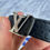 Thumbnail: Louis Vuitton Bracelet LV Initiales Black Leather Logo Armband