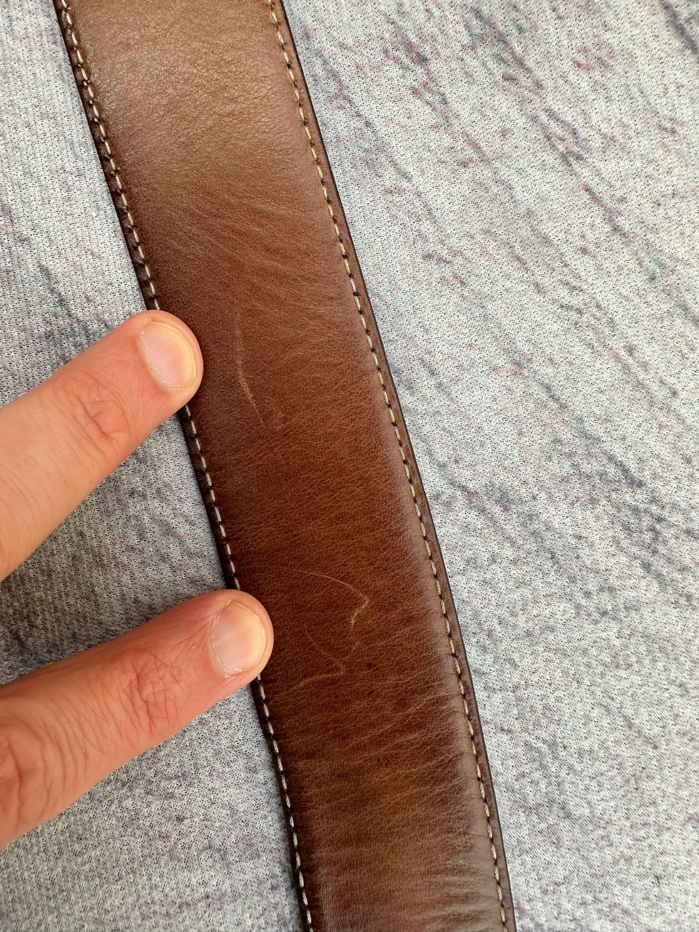 Miniatura: Gucci Belt Guccissima GG Monogram Black Leather Interlocking G size 85