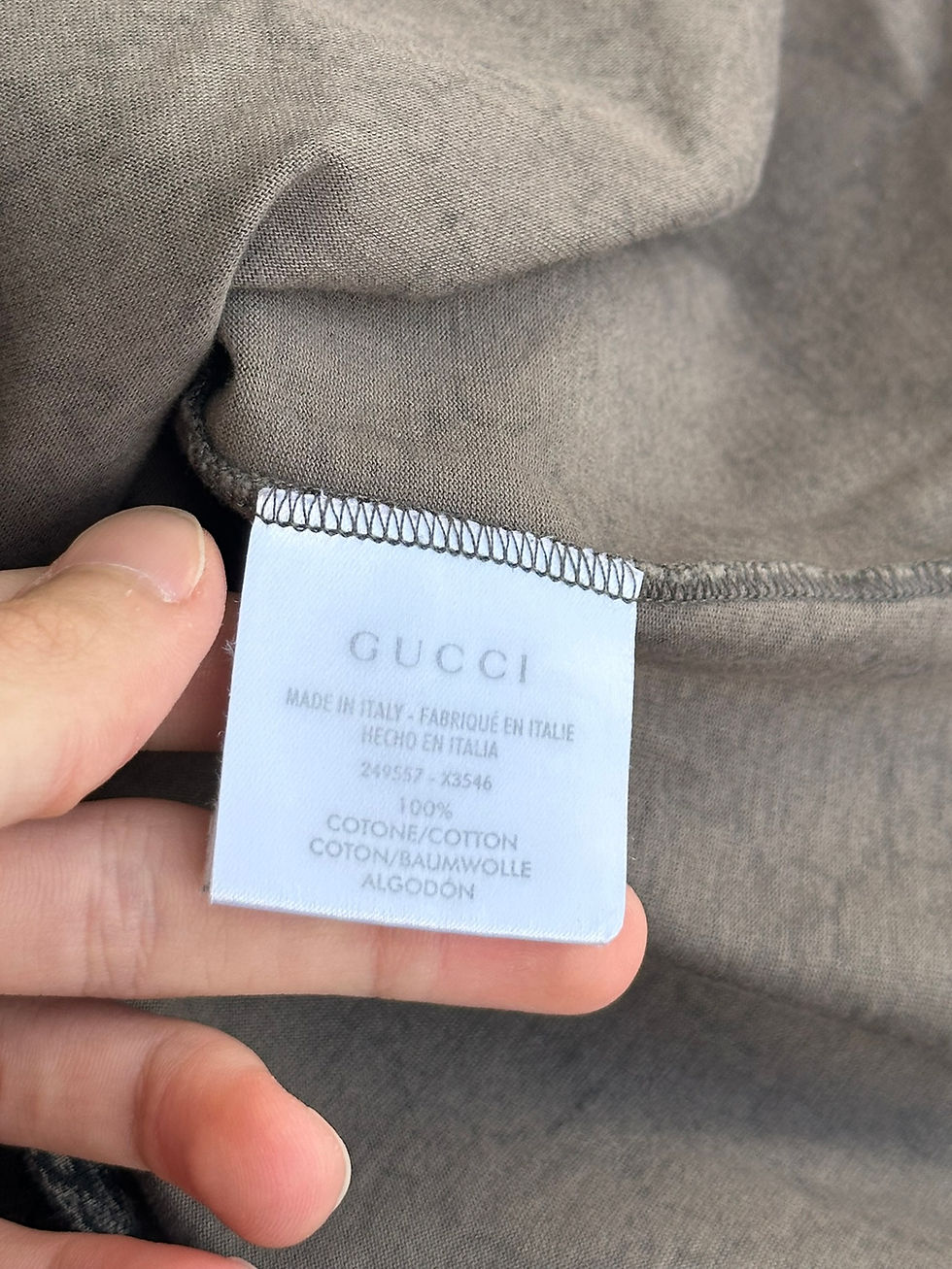 Miniatura: Gucci Top GG Monogram Metal Logo Beige Vintage size S