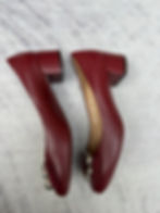 Miniatura: Salvatore Ferragamo Pumps Flair Burgundy Leather Shoes size 36EU