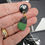 Thumbnail: Signature Bold Green and Black Drop Earrings