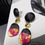 Thumbnail: Signature Statement Pink and Black Drop Earrings