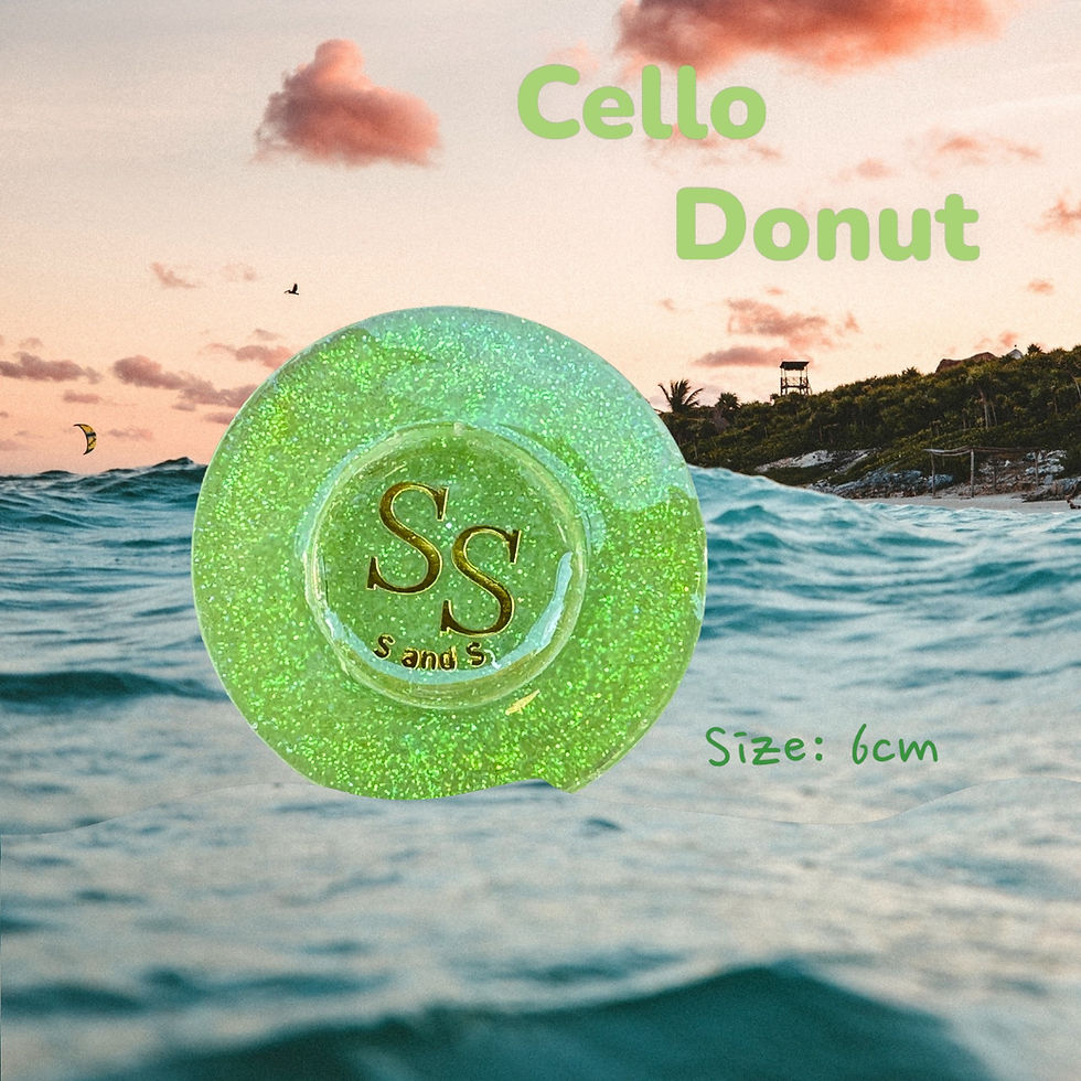 Thumbnail: Pale Olive Green Mini Cello Donut