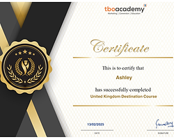 United Kingdom Destination Certification