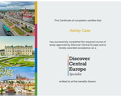 Central Europe Destination Certification