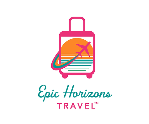 Epic Horizons Travel logo — adults-only luxury travel experiences in Italy, Hawaii, Mexico, and Europe