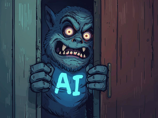 A scary AI monster in the closet