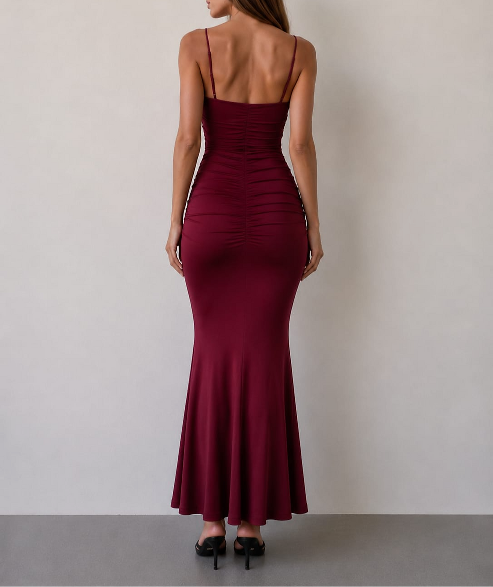 Miniatura: Vestido Longo Elegance Noir Vinho