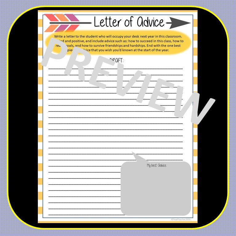 Thumbnail: END OF YEAR WRITING ACTIVITIES for HIGH SCHOOL ENGLISH