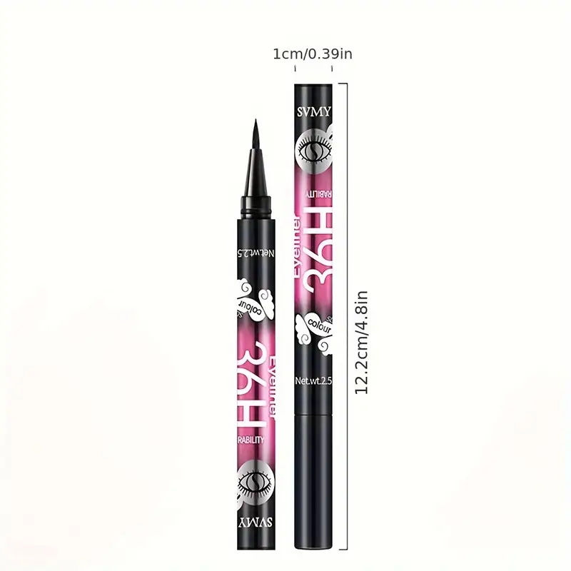 Miniatura: 3pcs/5pcs Waterproof Black Eyeliner Pencils-Smudge-Proof, Long-Lasting &Beginner