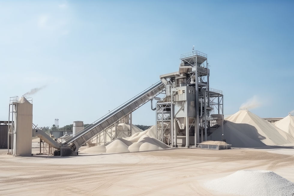 silica-extraction-processing-plant-with-conveyor-belt-massive-shovels-extracting-silica-sa