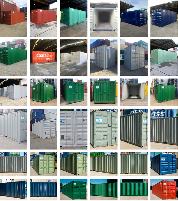 Shipping container paint colour options available in Australia