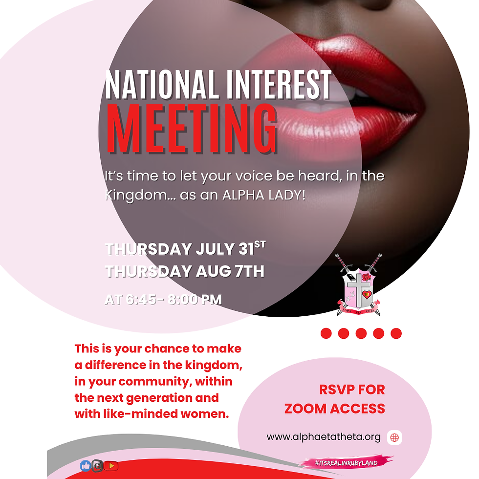 National Interest Meeting 1