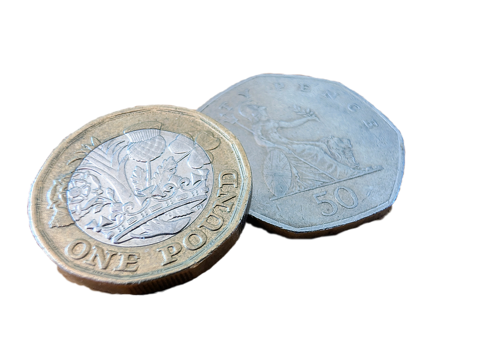 zwei kleine Münzen