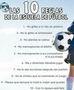 LAS 10 REGLAS DE LA ESCUELA DE FUTBOL