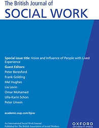 The British Journal of Social Work Special Issue Front Cover
