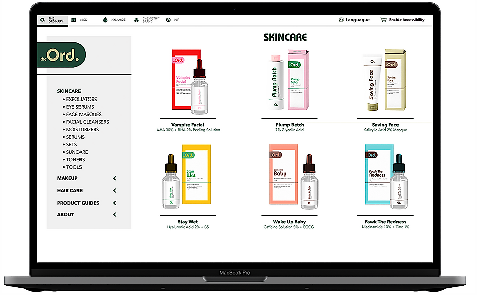 Ordinary Full Line Web Page