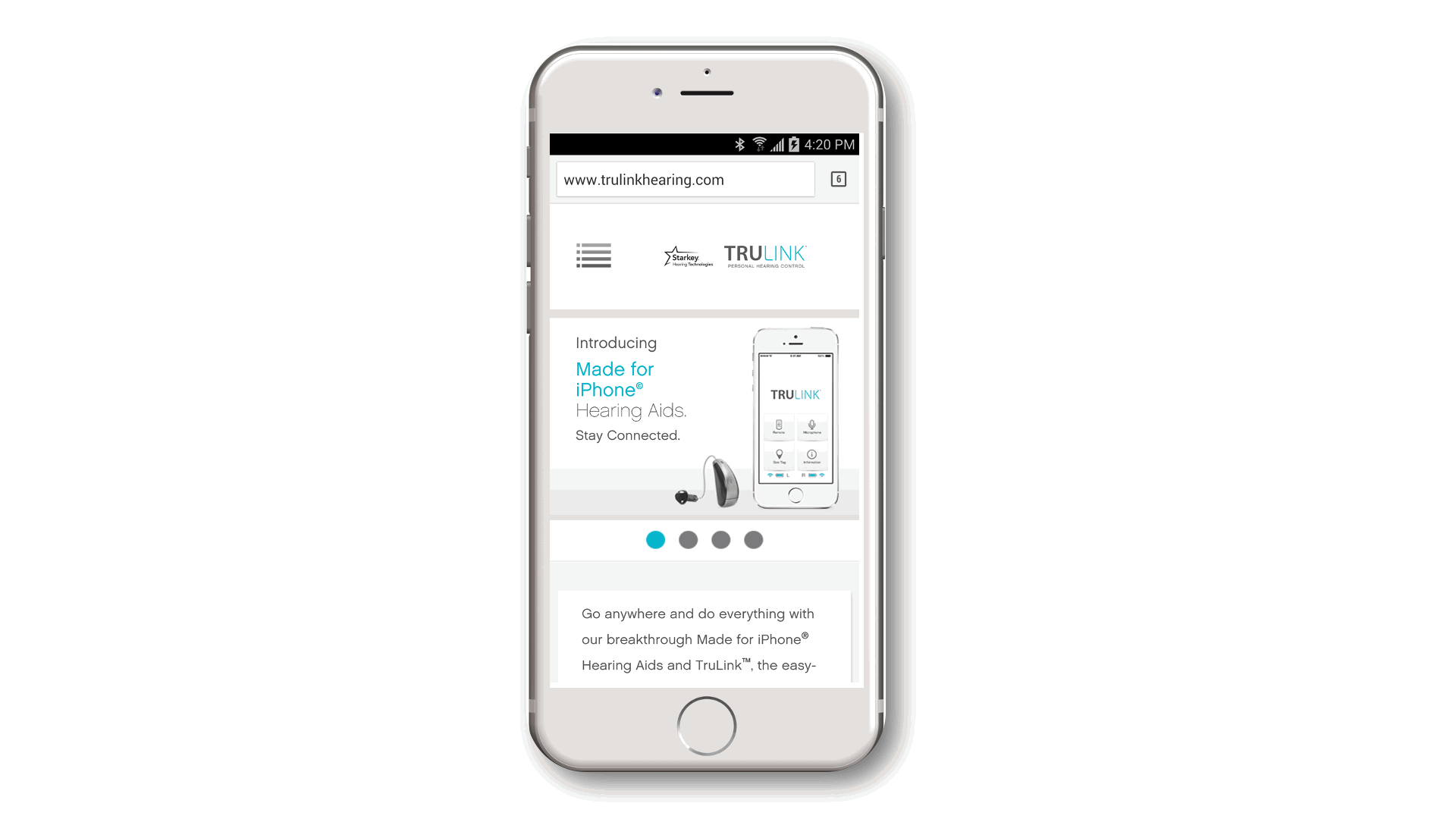 Starkey Halo Mobile Site