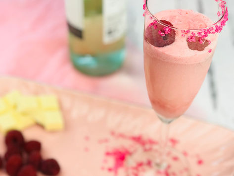 Raspberry Chocolate Moscato Float
