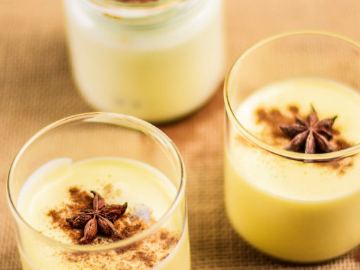 White Chocolate Eggnog Mousse