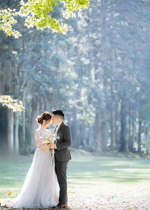 惠蓀林場新人森林逆光 Huisun Forest couple backlight