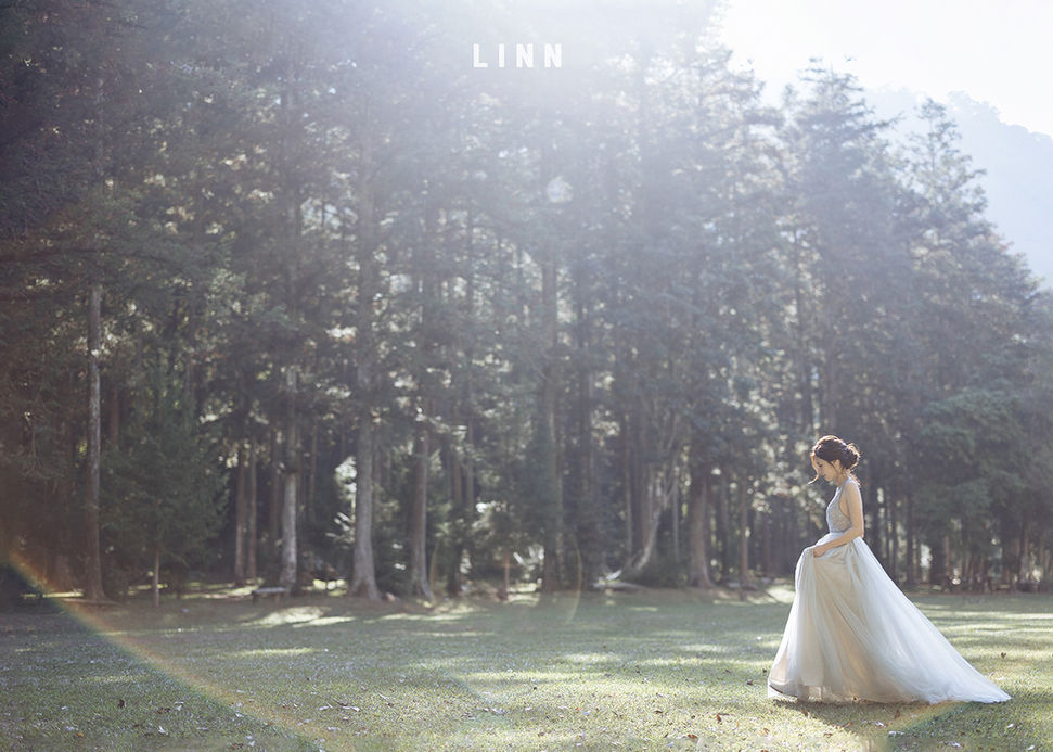 	惠蓀林場新娘逆光婚紗 Huisun Forest bride backlight
