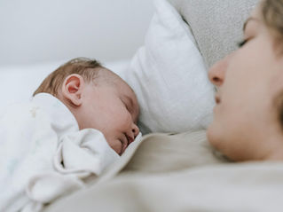 A newborn and the mom