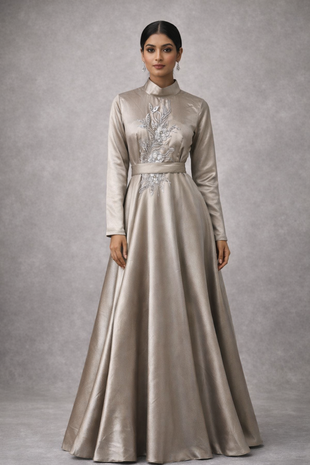 florence satin gown