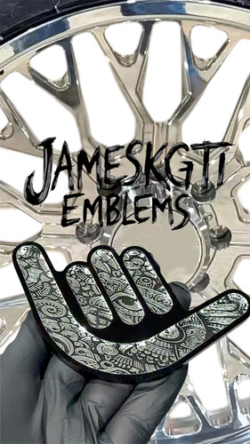 Shaka Aztec Hand Badge | Jameskgti Emblems & Laser Designs, LLC