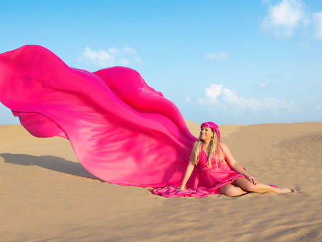 Flying Dress Photography in Dubai